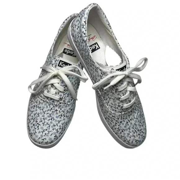 Keds Marilyn Monroe Crew Womens Sneakers•Size 7• Blue and White Floral• - Picture 6 of 9